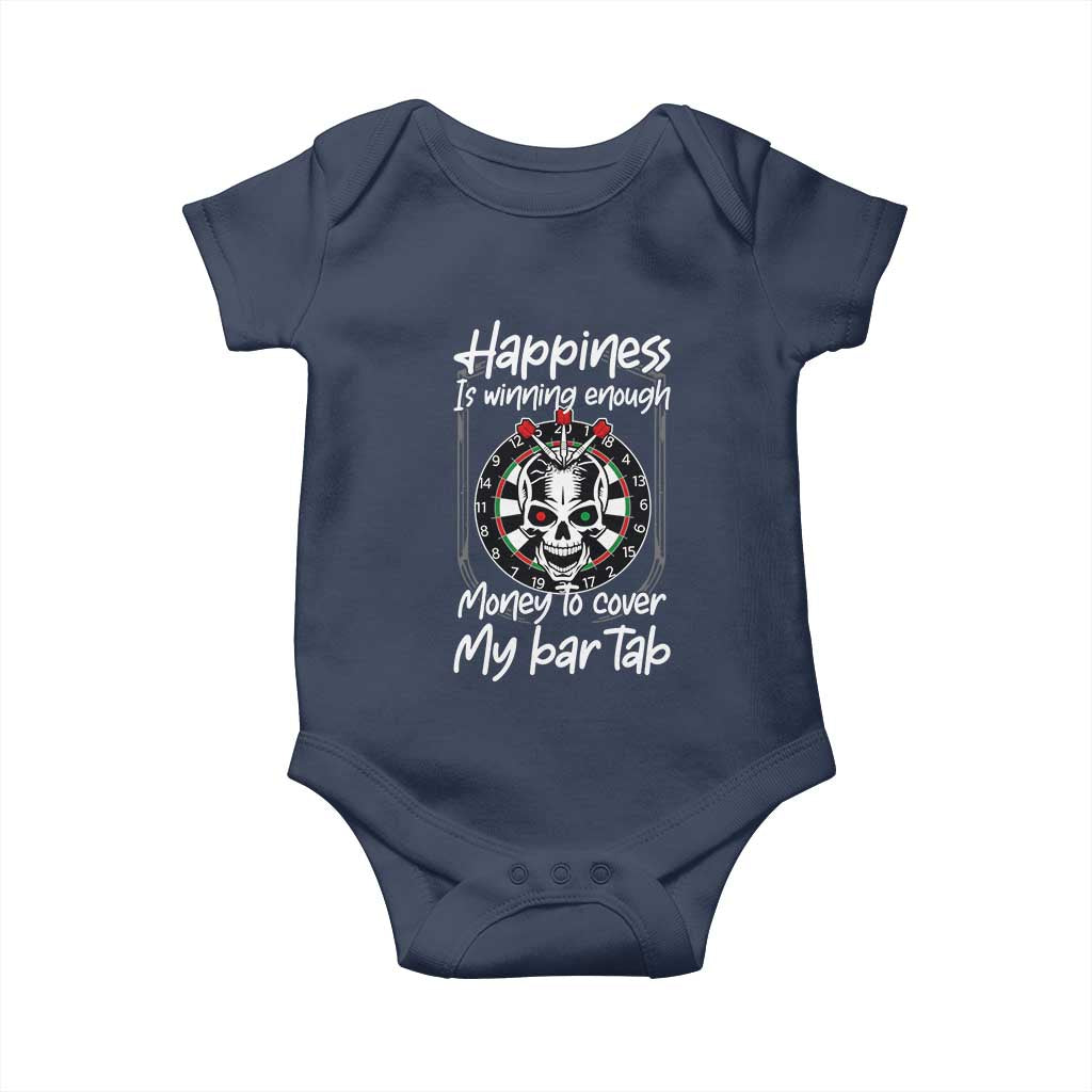 Darts Lover Drinking Game Baby Onesie Winning Money To Cover My Bar Tab - Wonder Print Shop