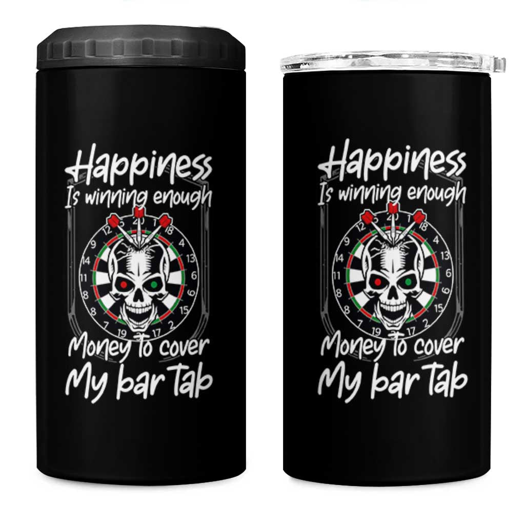 Darts Lover Drinking Game 4 in 1 Can Cooler Tumbler Winning Money To Cover My Bar Tab - Wonder Print Shop