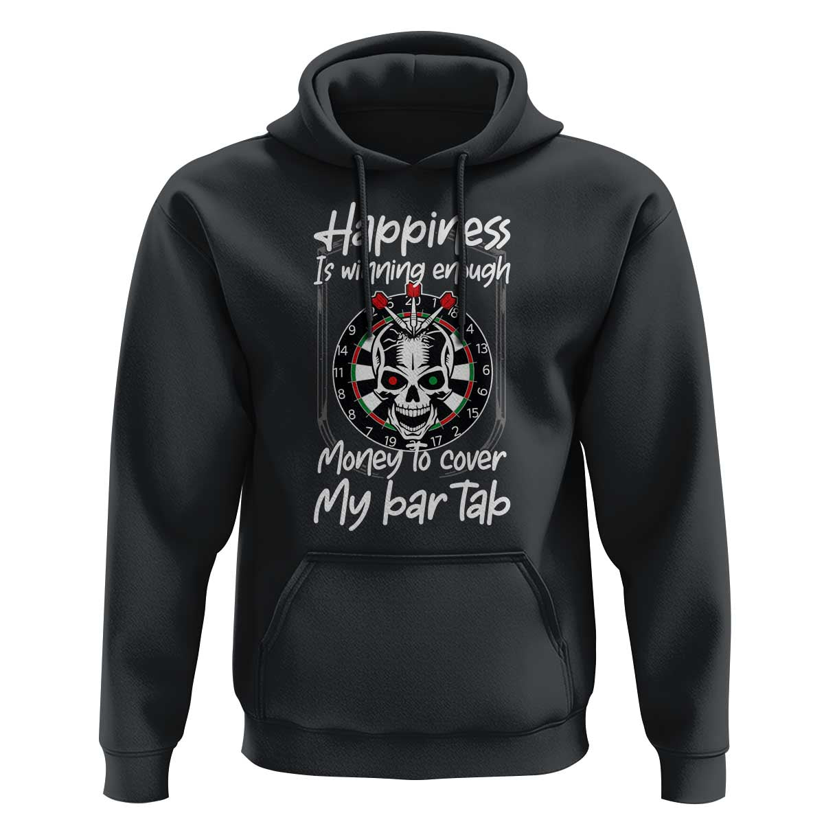 Darts Lover Drinking Game Hoodie Winning Money To Cover My Bar Tab - Wonder Print Shop