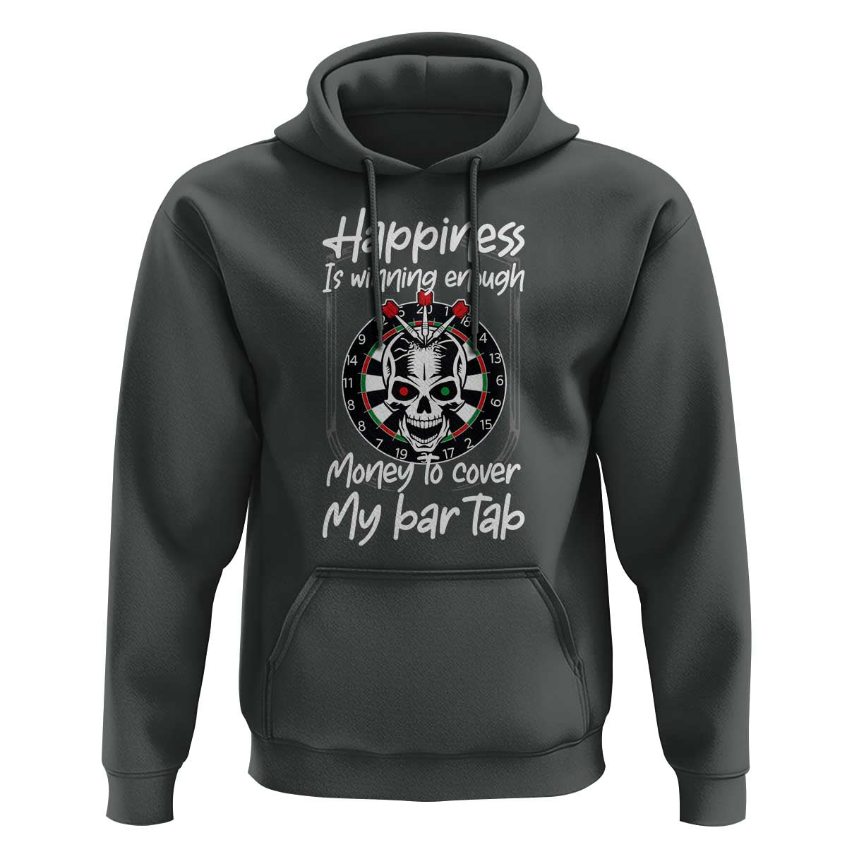 Darts Lover Drinking Game Hoodie Winning Money To Cover My Bar Tab - Wonder Print Shop