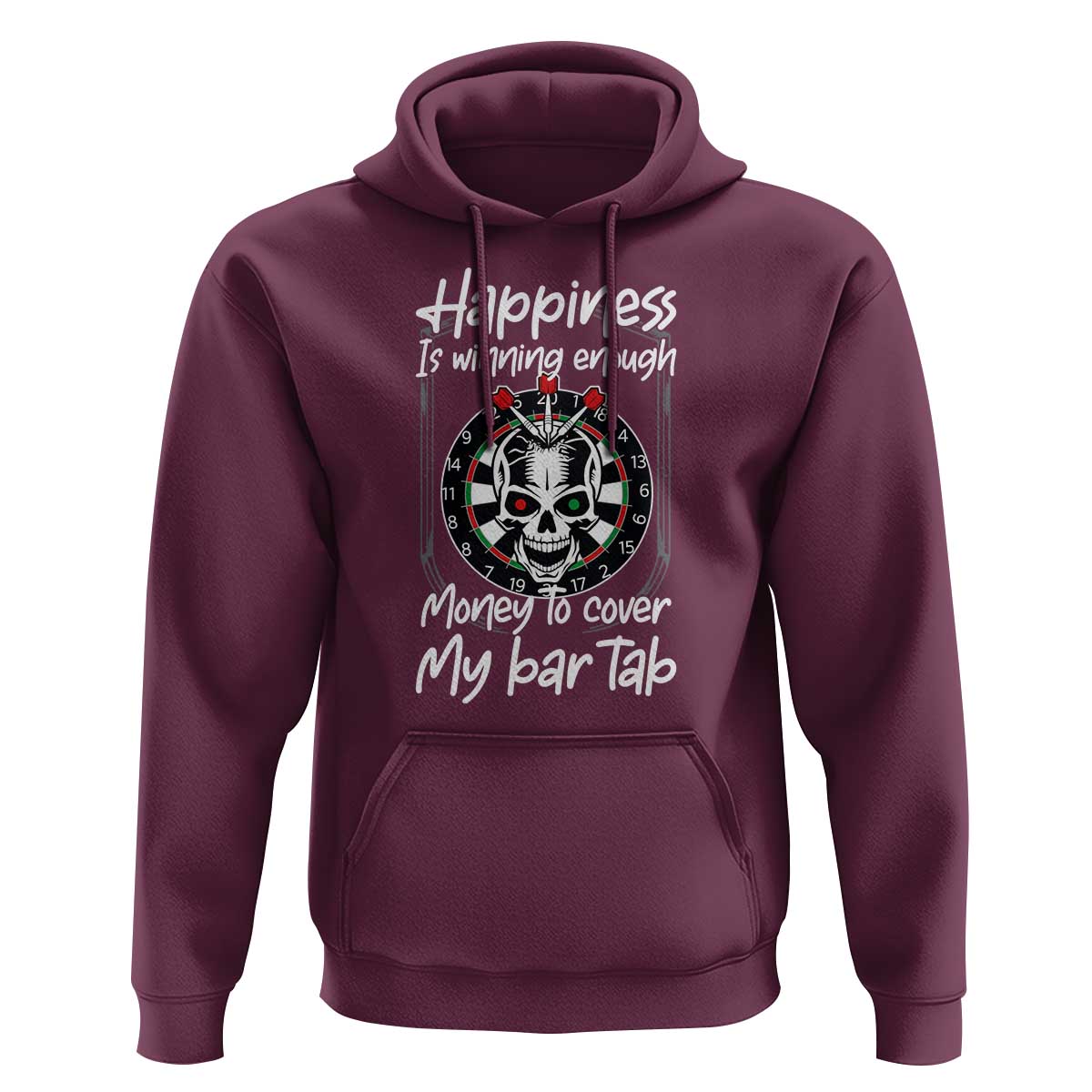 Darts Lover Drinking Game Hoodie Winning Money To Cover My Bar Tab - Wonder Print Shop