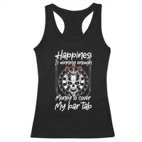 Darts Lover Drinking Game Racerback Tank Top Winning Money To Cover My Bar Tab - Wonder Print Shop