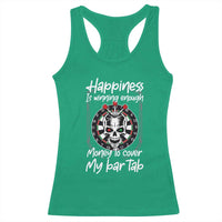 Darts Lover Drinking Game Racerback Tank Top Winning Money To Cover My Bar Tab - Wonder Print Shop