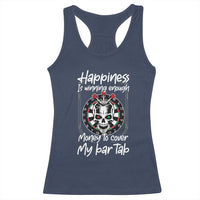 Darts Lover Drinking Game Racerback Tank Top Winning Money To Cover My Bar Tab - Wonder Print Shop