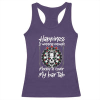 Darts Lover Drinking Game Racerback Tank Top Winning Money To Cover My Bar Tab - Wonder Print Shop