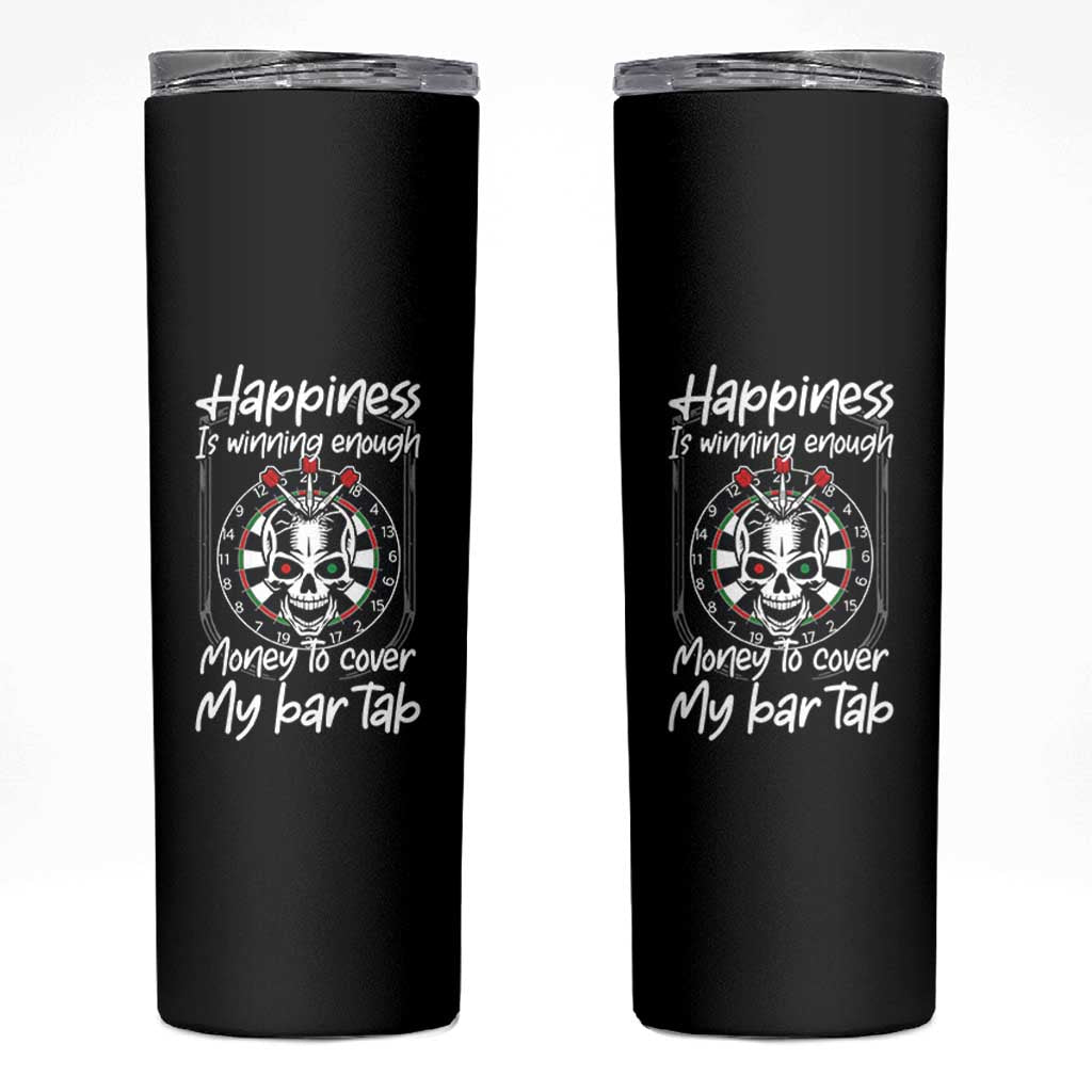 Darts Lover Drinking Game Skinny Tumbler Winning Money To Cover My Bar Tab - Wonder Print Shop