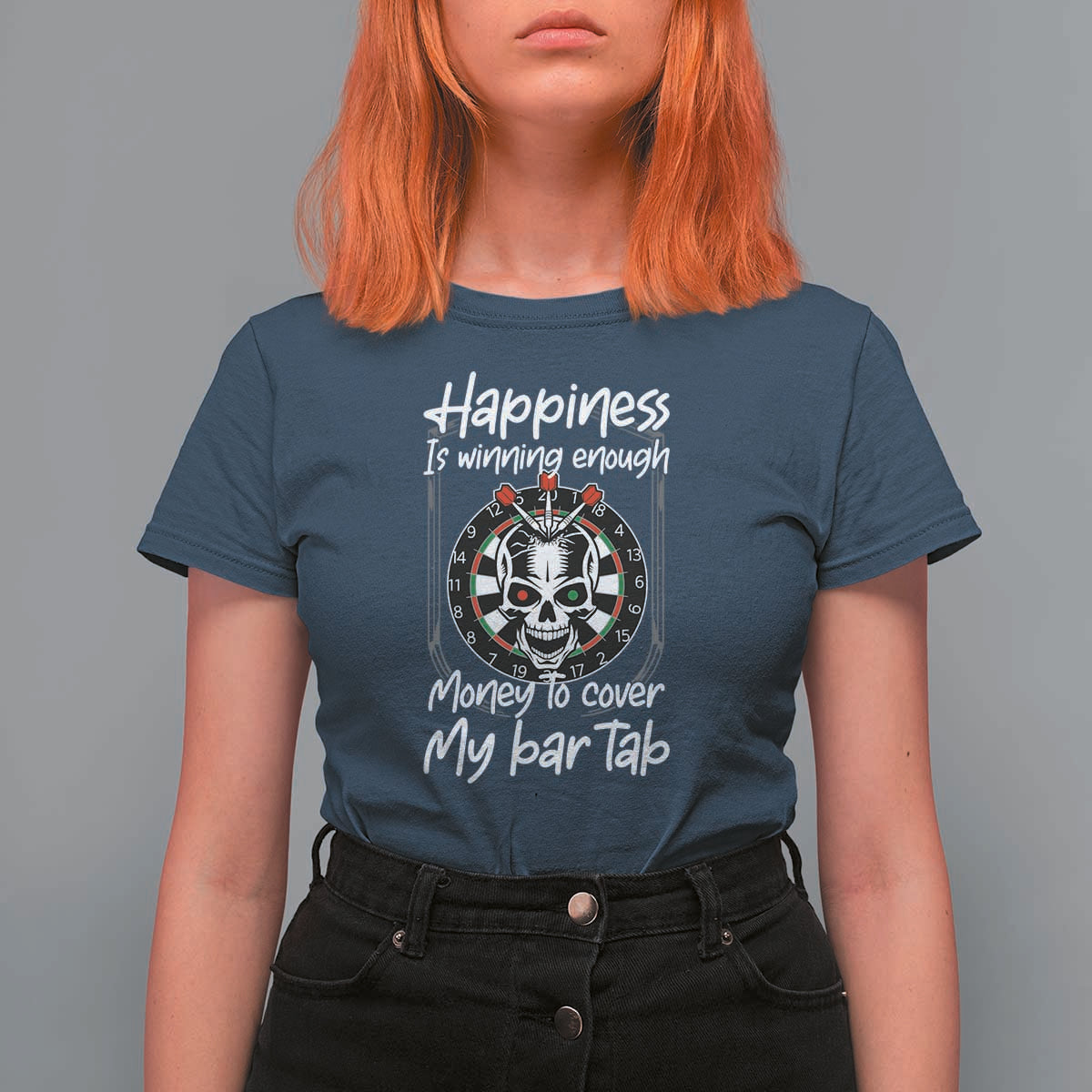Darts Lover Drinking Game T Shirt For Women Winning Money To Cover My Bar Tab - Wonder Print Shop