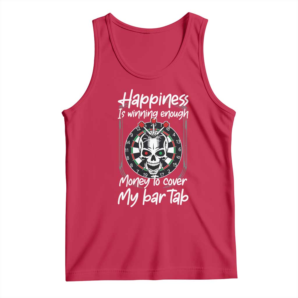 Darts Lover Drinking Game Tank Top Winning Money To Cover My Bar Tab - Wonder Print Shop