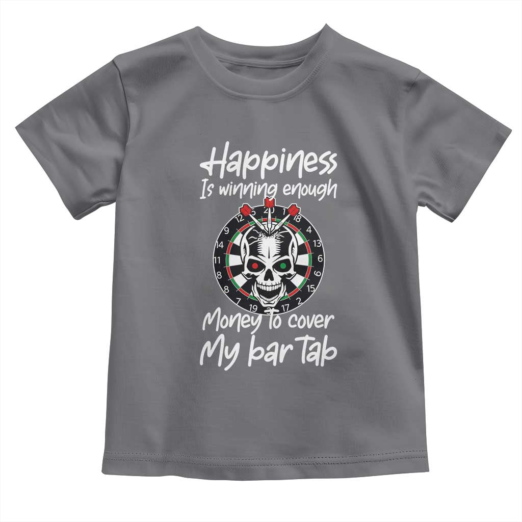 Darts Lover Drinking Game Toddler T Shirt Winning Money To Cover My Bar Tab - Wonder Print Shop