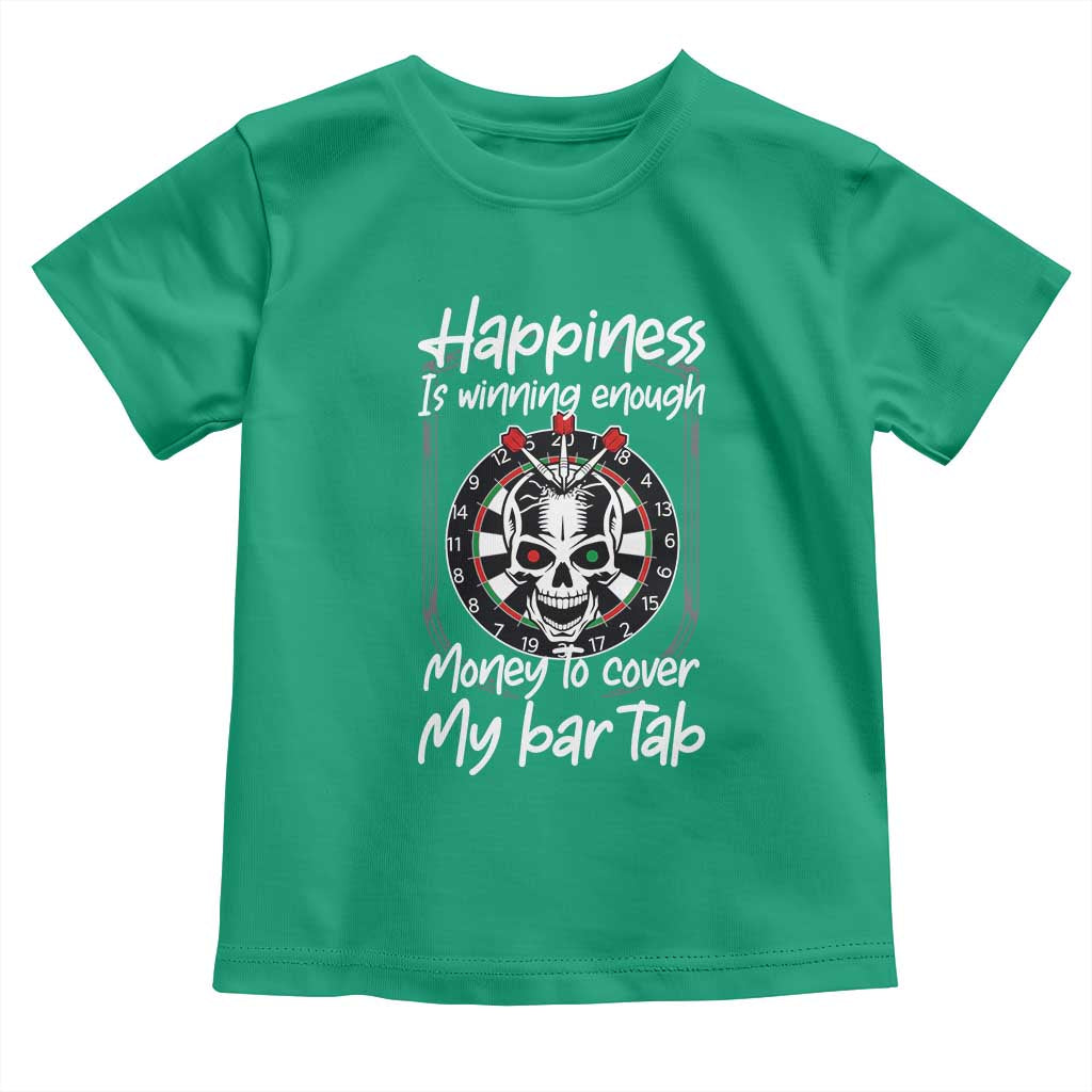 Darts Lover Drinking Game Toddler T Shirt Winning Money To Cover My Bar Tab - Wonder Print Shop