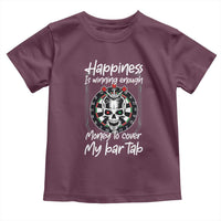 Darts Lover Drinking Game Toddler T Shirt Winning Money To Cover My Bar Tab - Wonder Print Shop