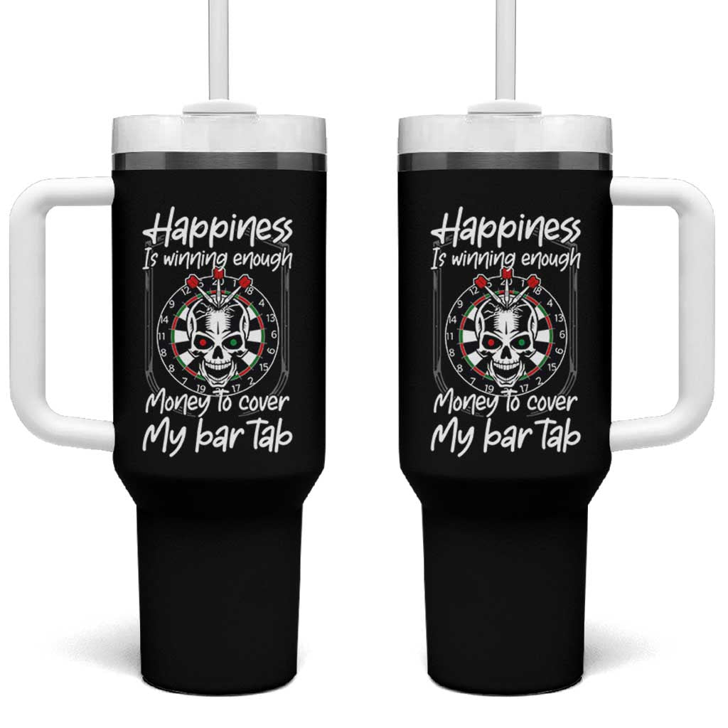 Darts Lover Drinking Game Tumbler With Handle Winning Money To Cover My Bar Tab - Wonder Print Shop