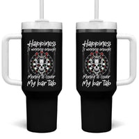 Darts Lover Drinking Game Tumbler With Handle Winning Money To Cover My Bar Tab - Wonder Print Shop