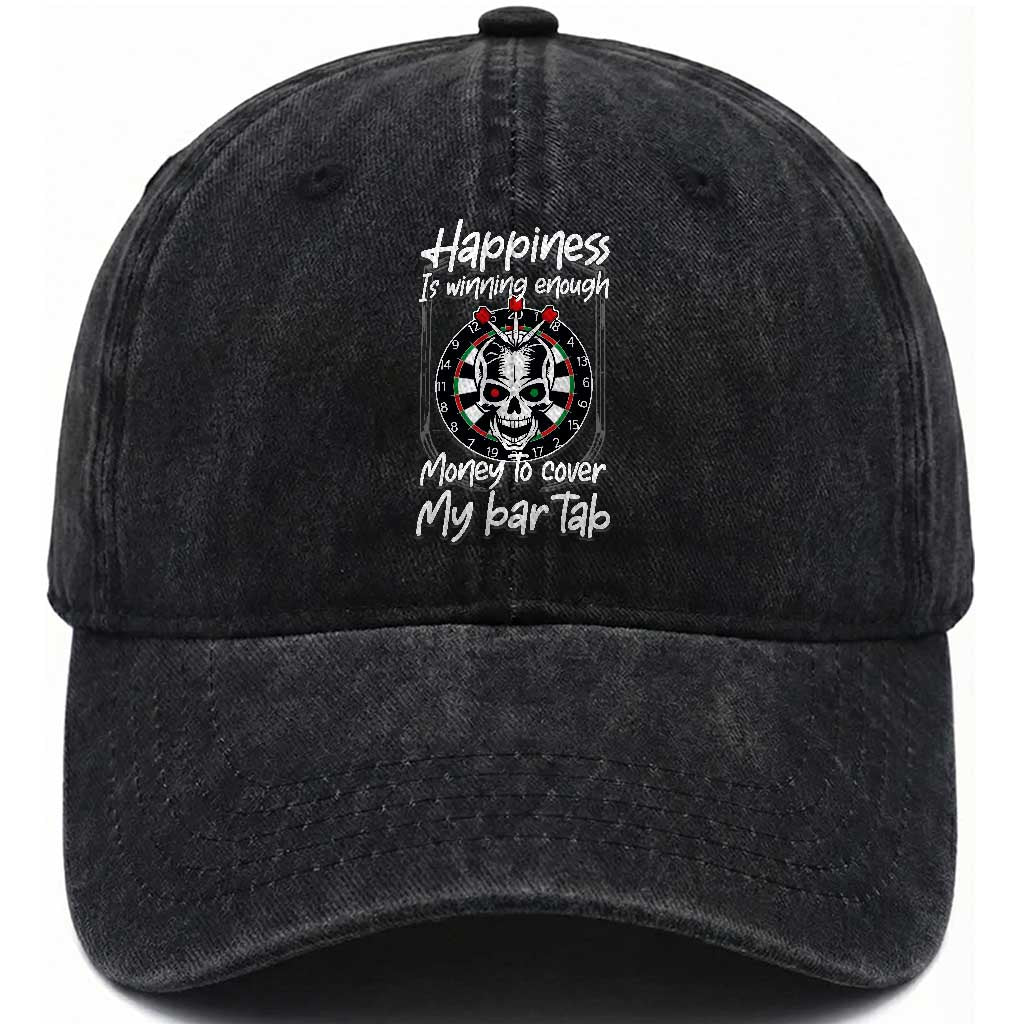 Darts Lover Drinking Game Washed Cotton Baseball Cap Winning Money To Cover My Bar Tab