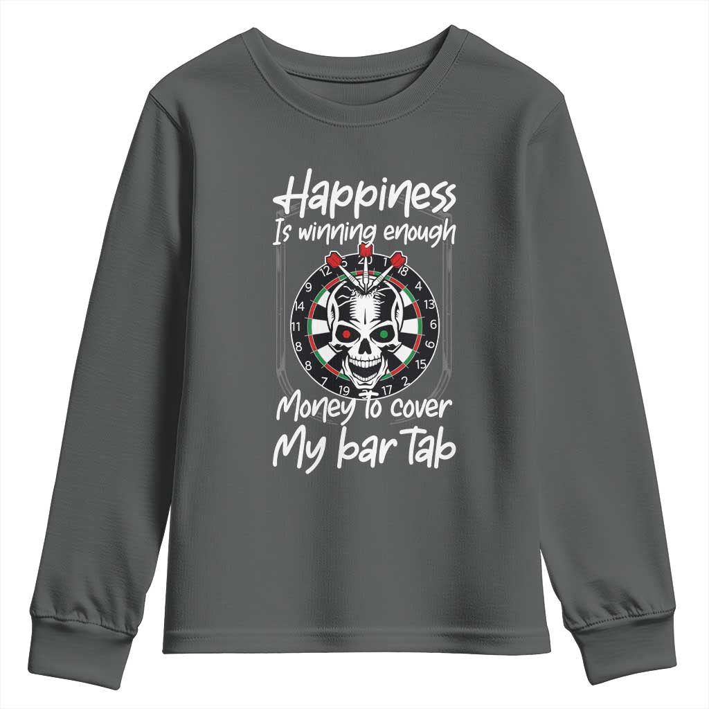 Darts Lover Drinking Game Youth Sweatshirt Winning Money To Cover My Bar Tab - Wonder Print Shop