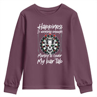 Darts Lover Drinking Game Youth Sweatshirt Winning Money To Cover My Bar Tab - Wonder Print Shop