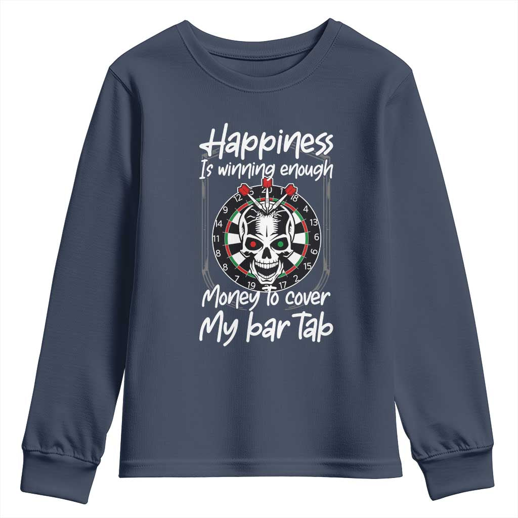 Darts Lover Drinking Game Youth Sweatshirt Winning Money To Cover My Bar Tab - Wonder Print Shop