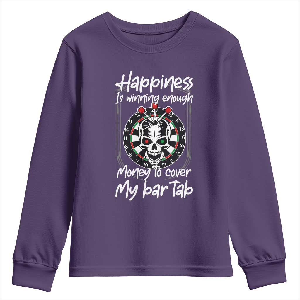Darts Lover Drinking Game Youth Sweatshirt Winning Money To Cover My Bar Tab - Wonder Print Shop