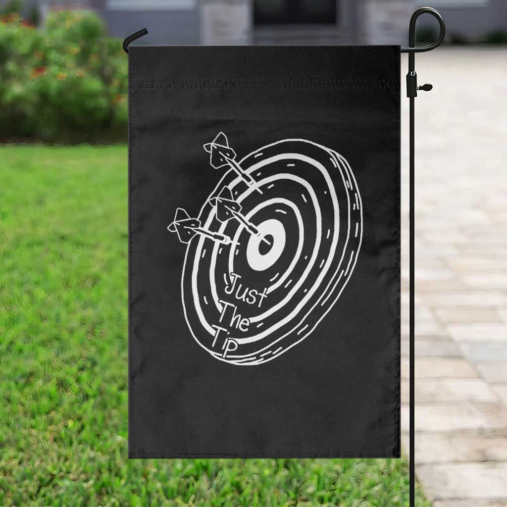 Funny Dirty Humor Dart Player Garden Flag Just The Tip - Wonder Print Shop