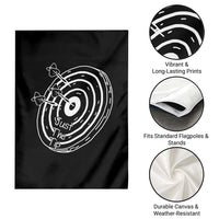 Funny Dirty Humor Dart Player Garden Flag Just The Tip - Wonder Print Shop