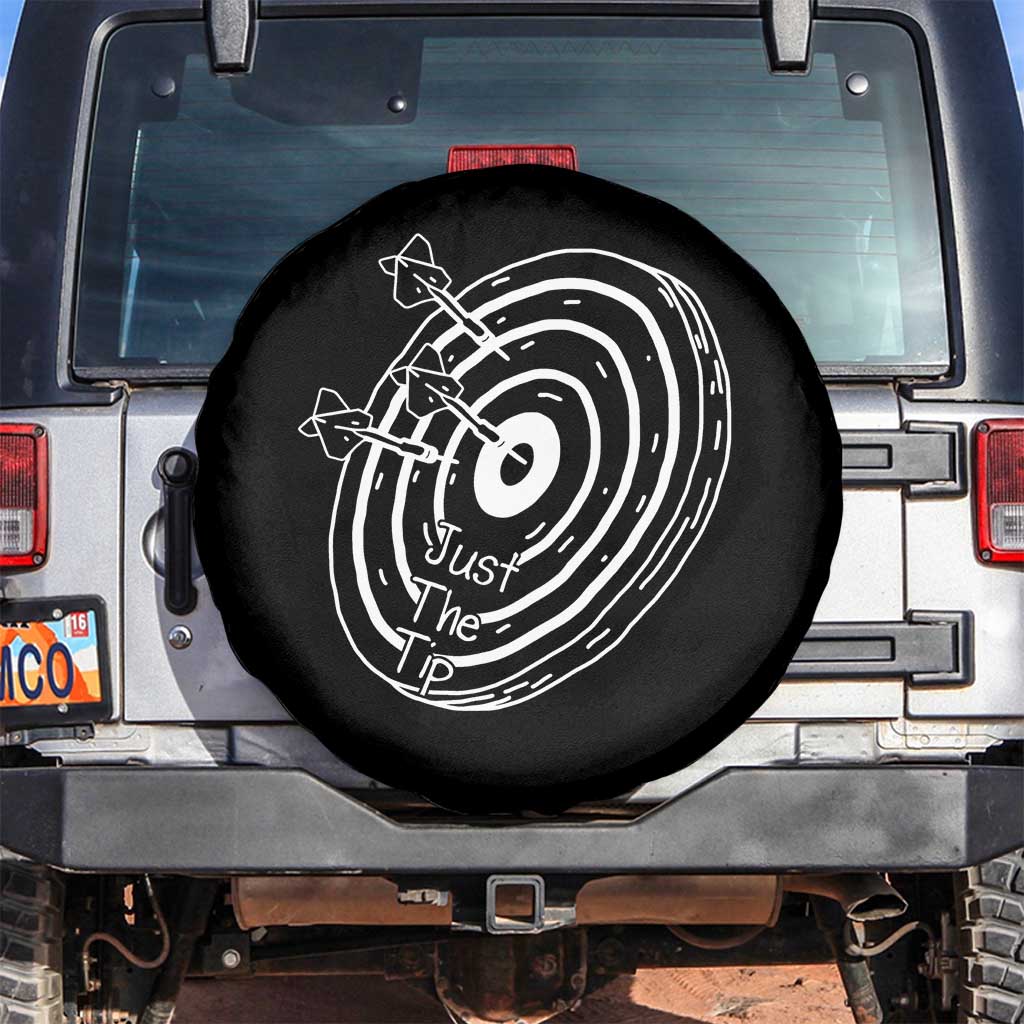 Funny Dirty Humor Dart Player Spare Tire Cover Just The Tip - Wonder Print Shop