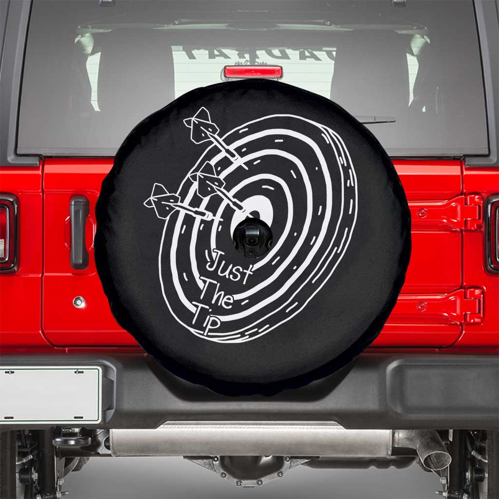 Funny Dirty Humor Dart Player Spare Tire Cover Just The Tip - Wonder Print Shop