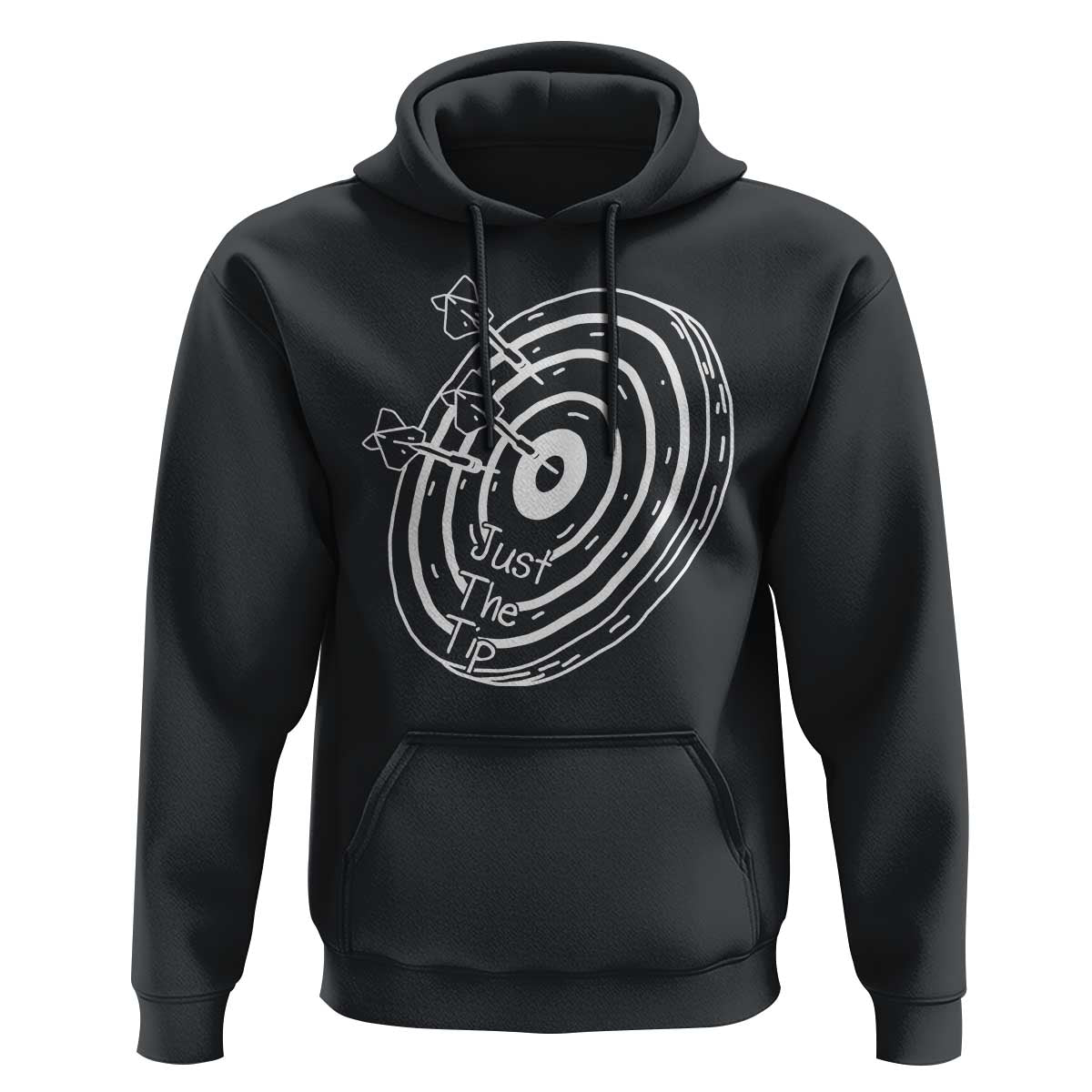 Funny Dirty Humor Dart Player Hoodie Just The Tip - Wonder Print Shop