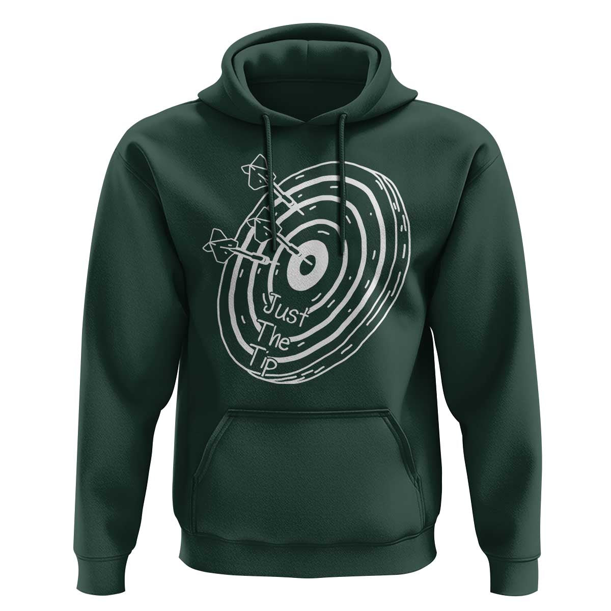 Funny Dirty Humor Dart Player Hoodie Just The Tip - Wonder Print Shop