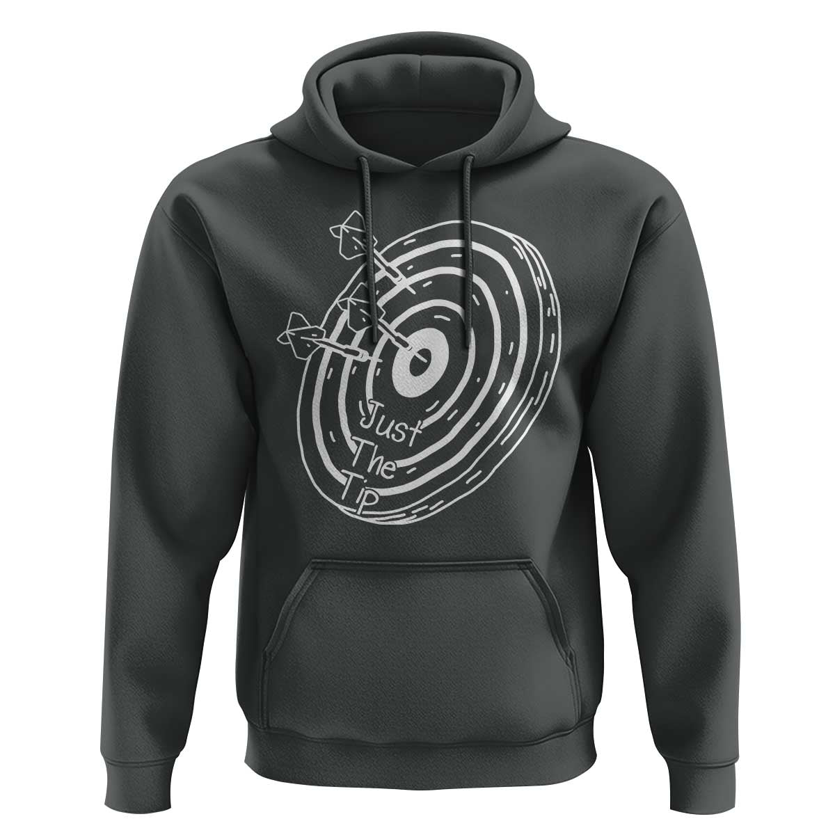 Funny Dirty Humor Dart Player Hoodie Just The Tip - Wonder Print Shop