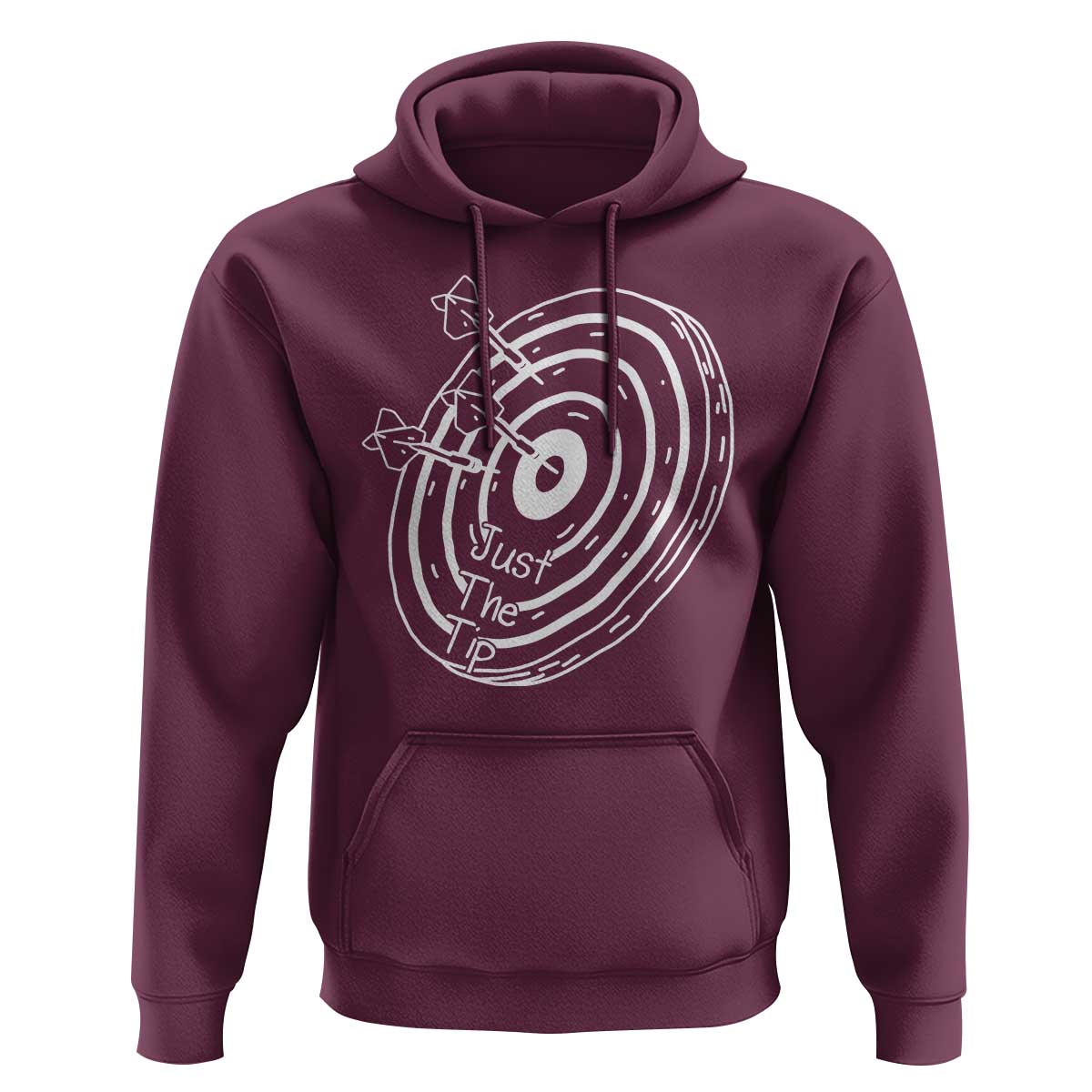 Funny Dirty Humor Dart Player Hoodie Just The Tip - Wonder Print Shop