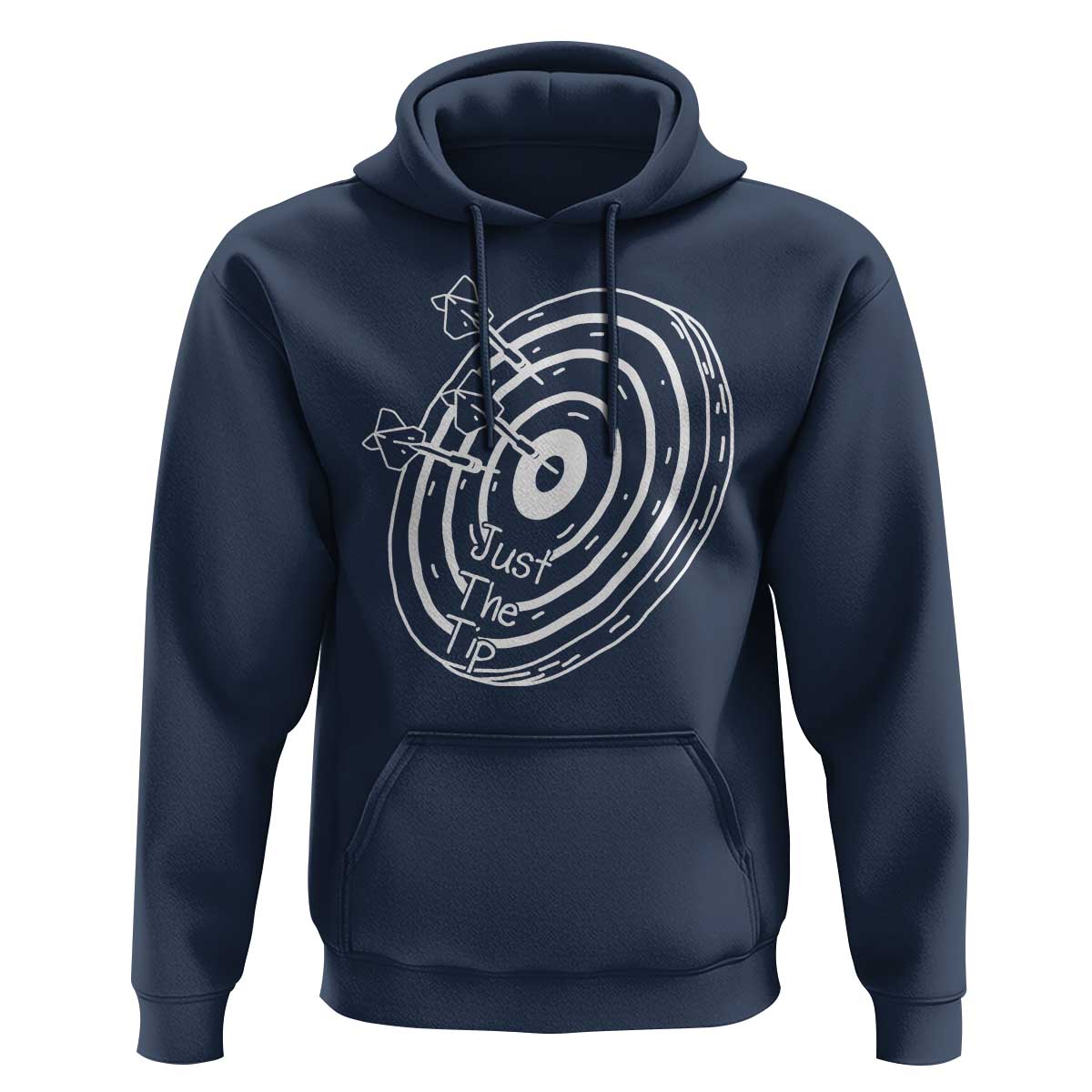 Funny Dirty Humor Dart Player Hoodie Just The Tip - Wonder Print Shop