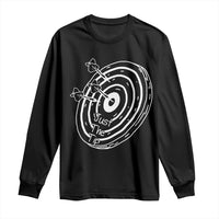 Funny Dirty Humor Dart Player Long Sleeve Shirt Just The Tip - Wonder Print Shop