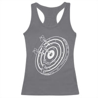 Funny Dirty Humor Dart Player Racerback Tank Top Just The Tip - Wonder Print Shop