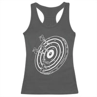 Funny Dirty Humor Dart Player Racerback Tank Top Just The Tip - Wonder Print Shop