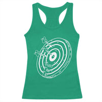 Funny Dirty Humor Dart Player Racerback Tank Top Just The Tip - Wonder Print Shop
