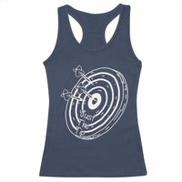 Funny Dirty Humor Dart Player Racerback Tank Top Just The Tip - Wonder Print Shop