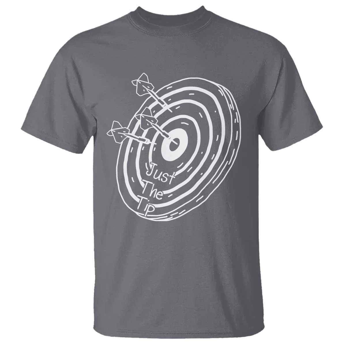 Funny Dirty Humor Dart Player T Shirt Just The Tip - Wonder Print Shop