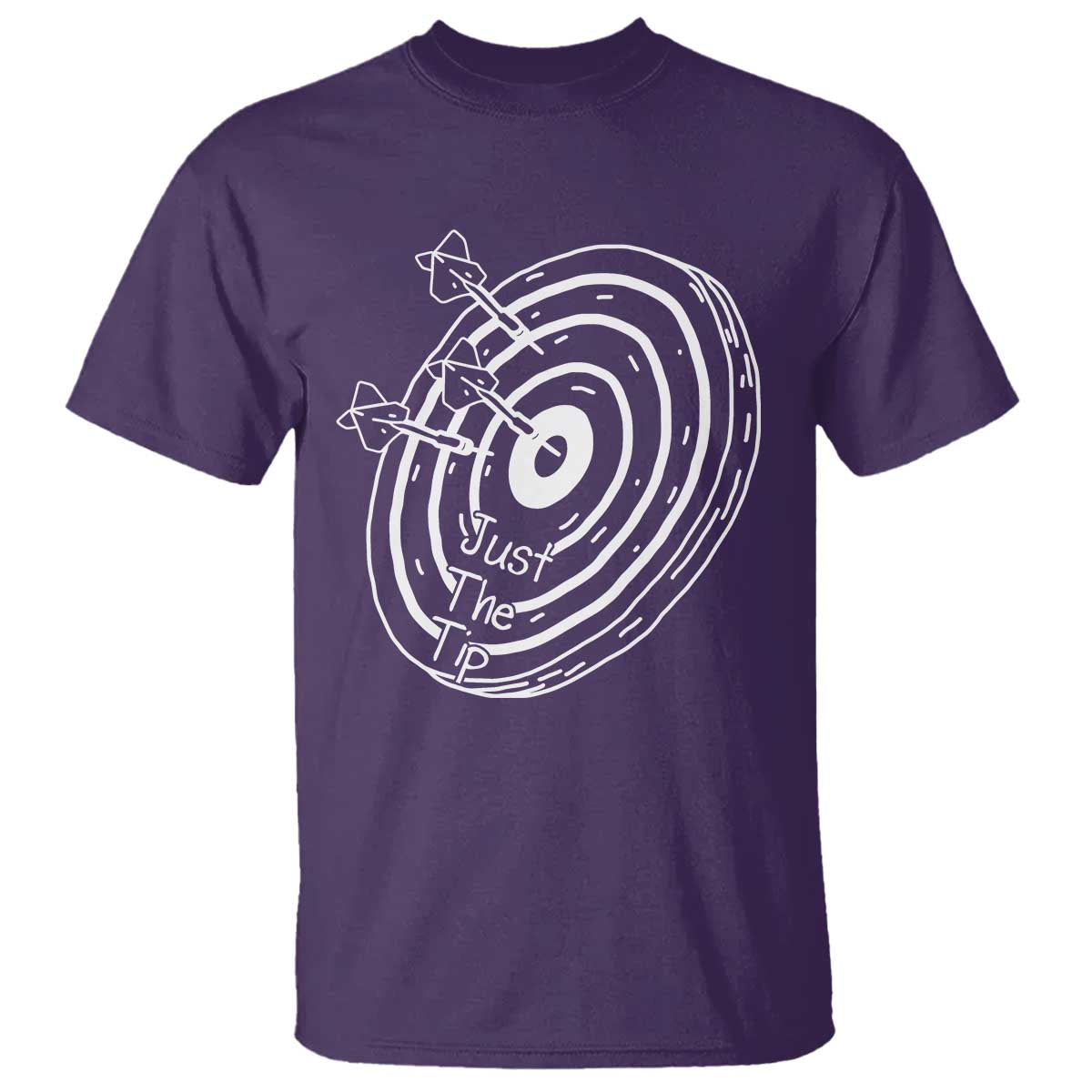 Funny Dirty Humor Dart Player T Shirt Just The Tip - Wonder Print Shop