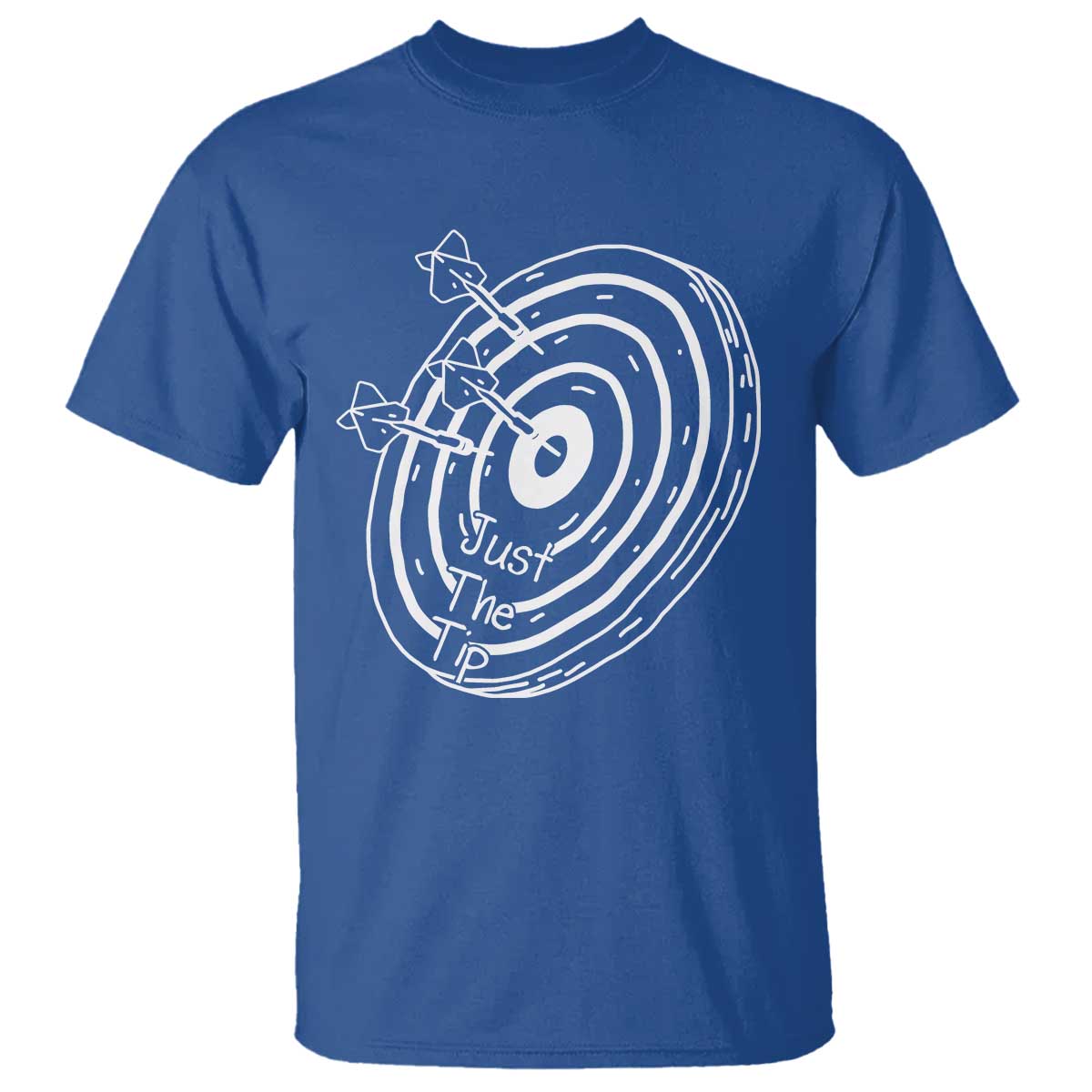 Funny Dirty Humor Dart Player T Shirt Just The Tip - Wonder Print Shop