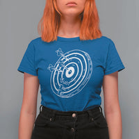 Funny Dirty Humor Dart Player T Shirt For Women Just The Tip - Wonder Print Shop