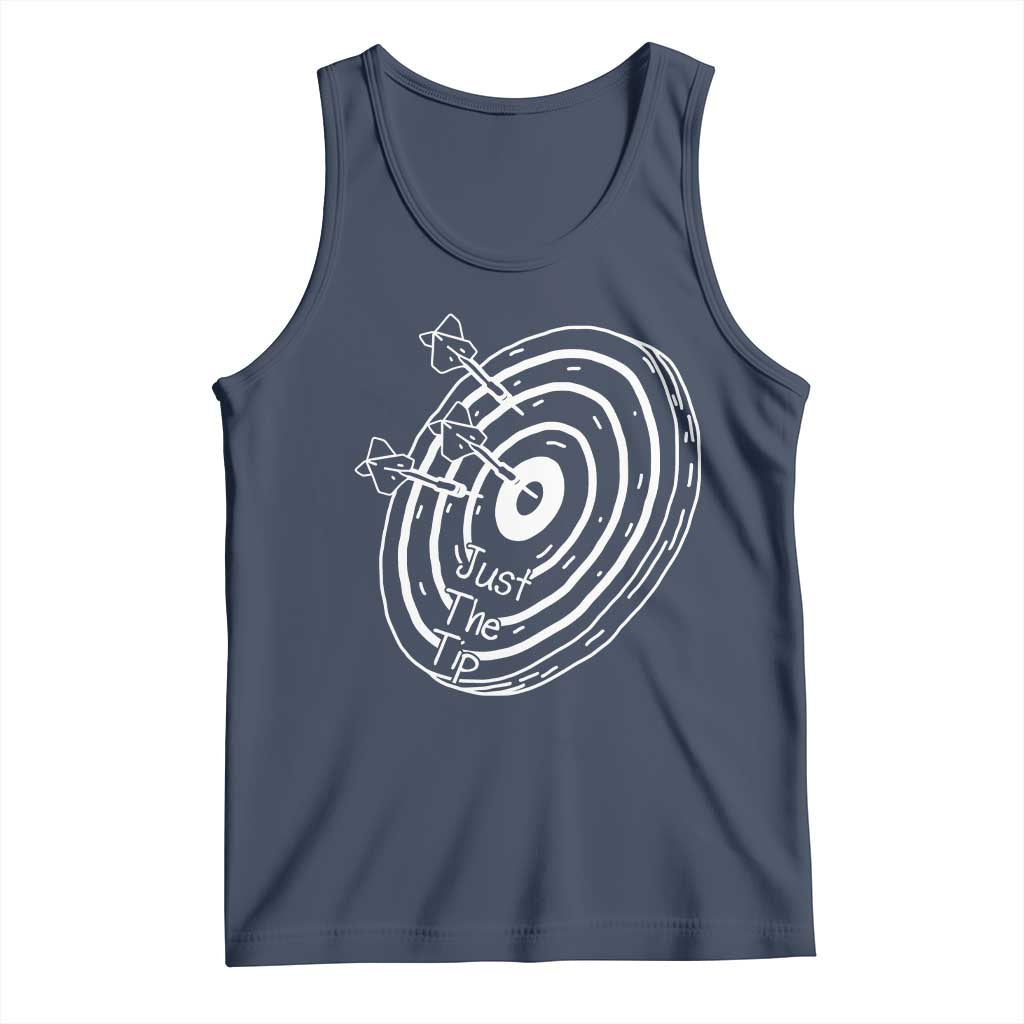 Funny Dirty Humor Dart Player Tank Top Just The Tip - Wonder Print Shop