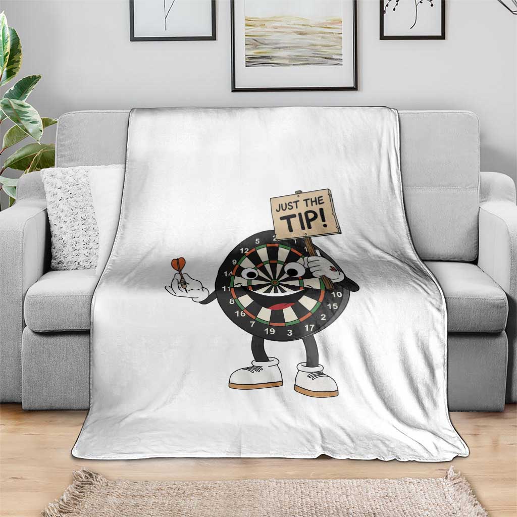 Just The Tip Quote Throw Blanket Dirty Humor Dartist Gift - Wonder Print Shop
