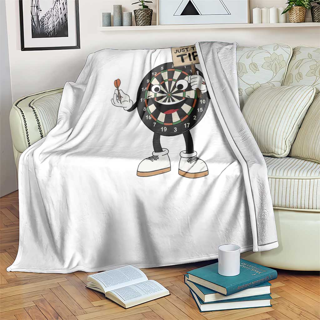 Just The Tip Quote Throw Blanket Dirty Humor Dartist Gift - Wonder Print Shop