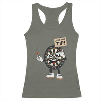 Just The Tip Quote Racerback Tank Top Dirty Humor Dartist Gift - Wonder Print Shop