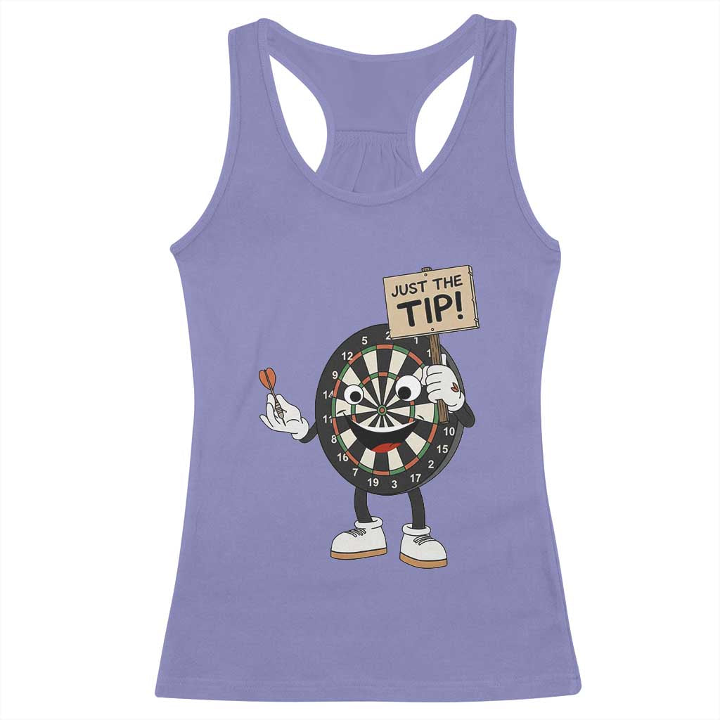 Just The Tip Quote Racerback Tank Top Dirty Humor Dartist Gift - Wonder Print Shop