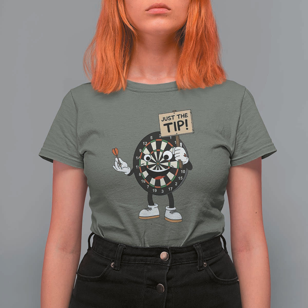 Just The Tip Quote T Shirt For Women Dirty Humor Dartist Gift - Wonder Print Shop