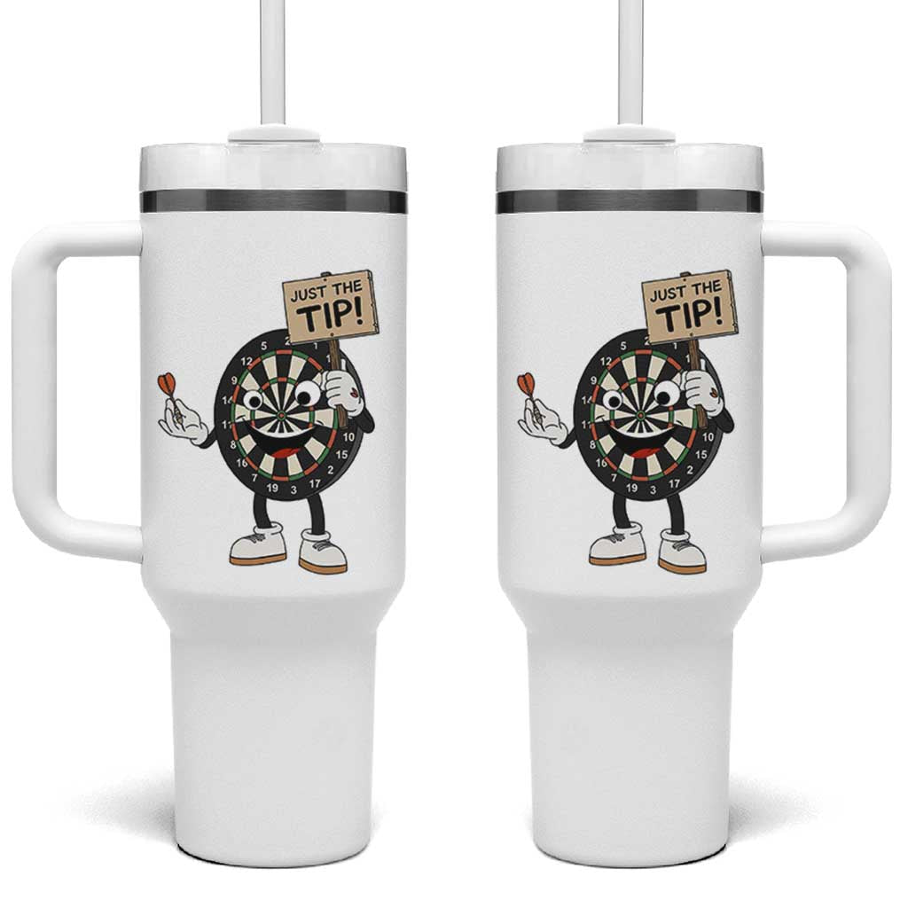Just The Tip Quote Tumbler With Handle Dirty Humor Dartist Gift - Wonder Print Shop