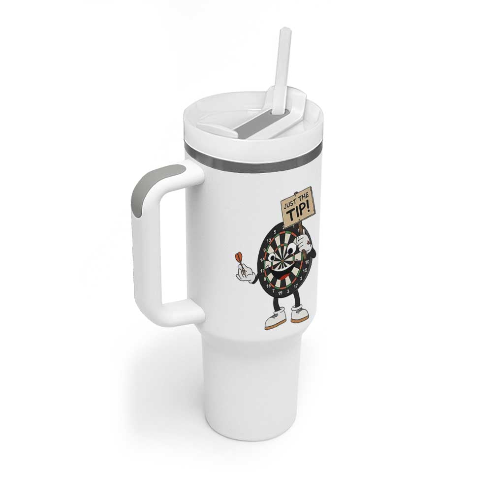 Just The Tip Quote Tumbler With Handle Dirty Humor Dartist Gift - Wonder Print Shop