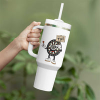 Just The Tip Quote Tumbler With Handle Dirty Humor Dartist Gift - Wonder Print Shop