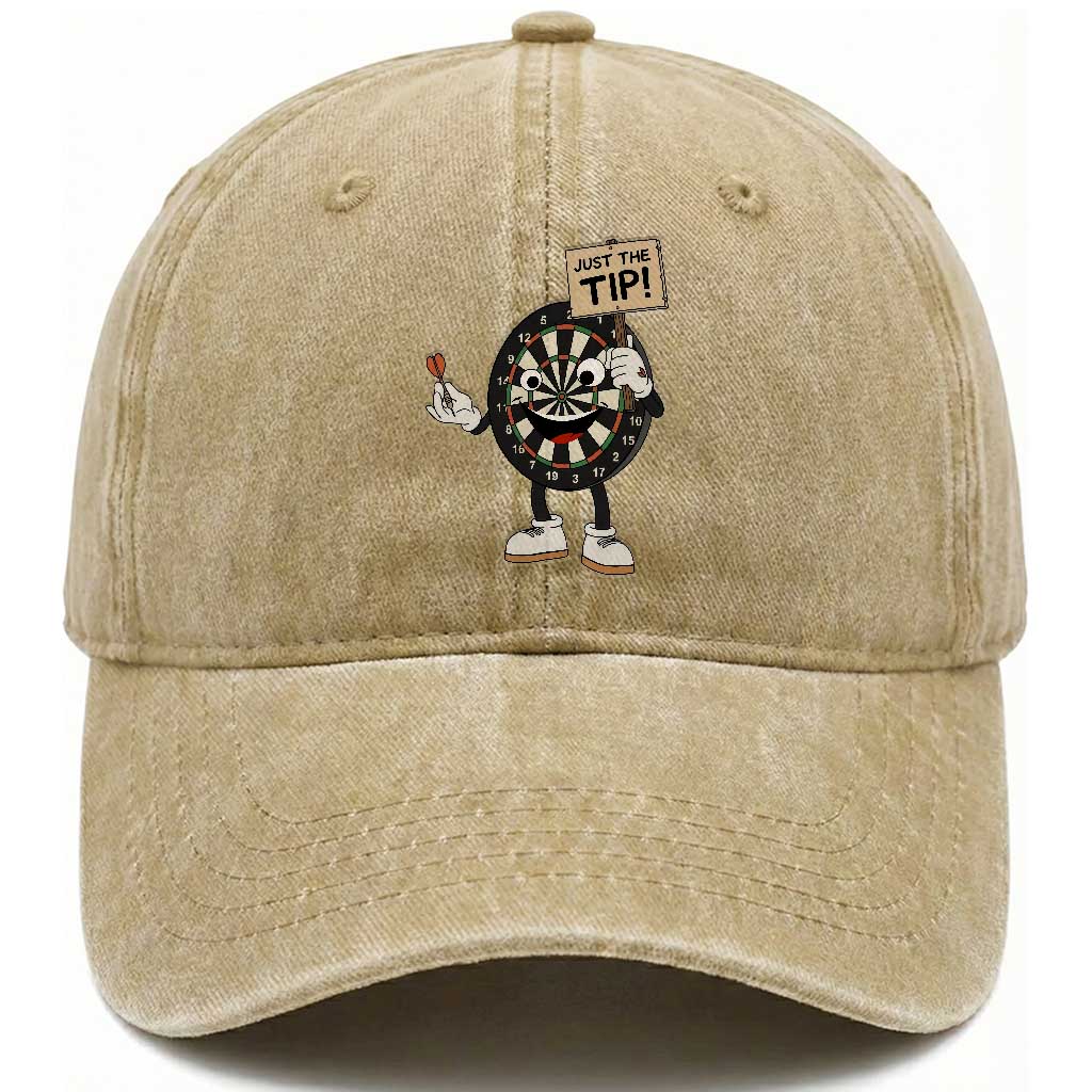 Just The Tip Quote Washed Cotton Baseball Cap Dirty Humor Dartist Gift